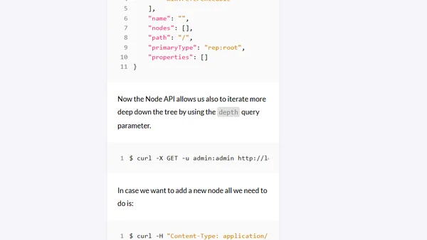 A RESTful API for the Hippo CMS content repository