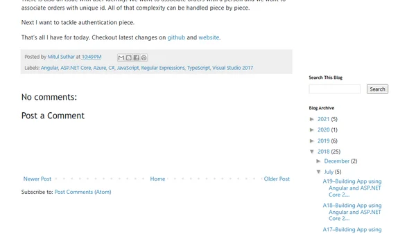 A19–Building App using Angular and ASP.NET Core 2.1–Review Order Details