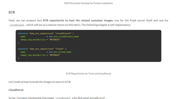 Zero Trust Access to Private Webapps on AWS ECS with Cloudflare Tunnel