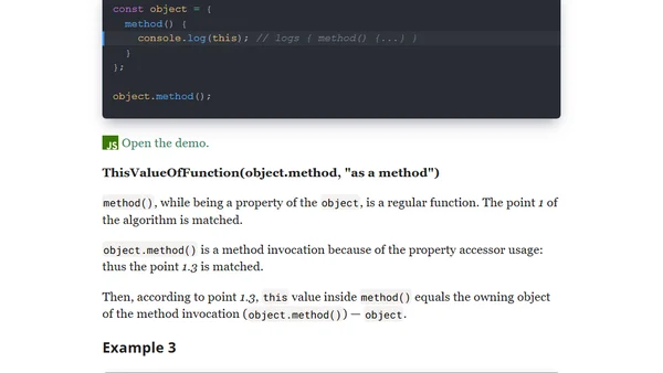 A Helpful Algorithm to Determine "this" value in JavaScript