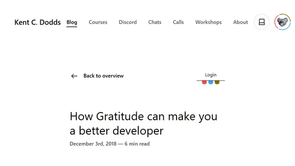 How Gratitude can make you a better developer