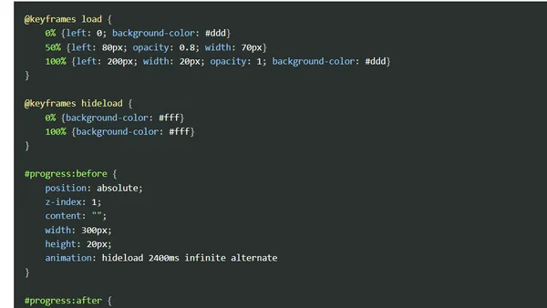 Loading… and how css can help