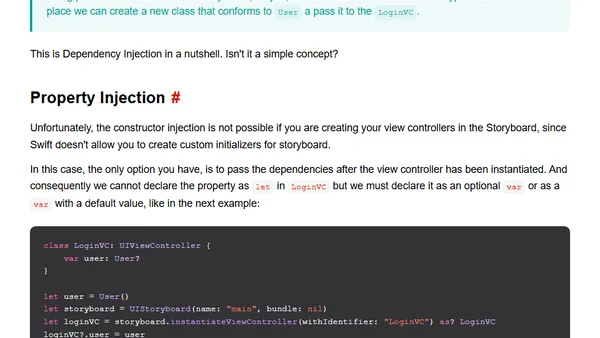 Understanding Dependency Injection in Swift