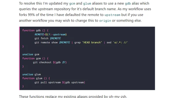 How to check out the default git branch
