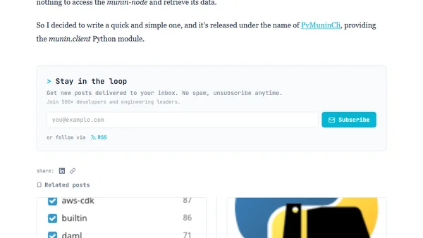 First release of PyMuninCli