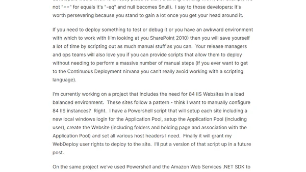 Dr. Script or: How I Learned to Stop Worrying and Love Powershell