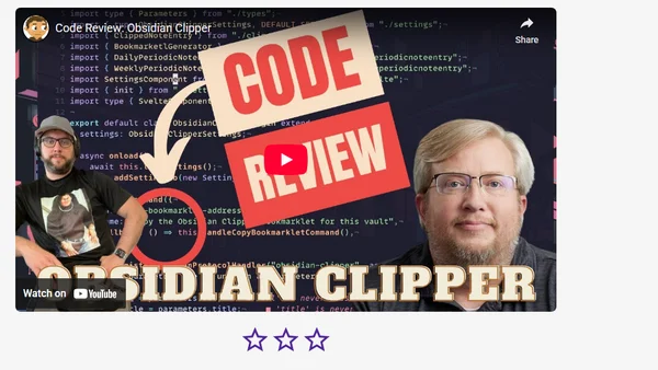 Code Review: Obsidian Clipper
